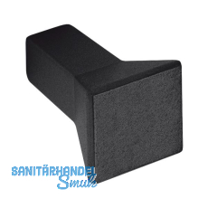 Knopf Flora Breite 15 mm, Tiefe 24 mm, ZN schwarz matt