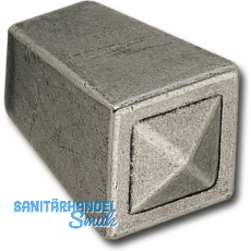 Knopf Atlanta Breite 18 mm, Tiefe 27 mm, ZN altsilber Knopf Atlanta Breite 18 mm, Tiefe 27 mm, ZN altsilber