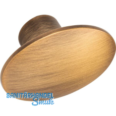 M�belknopf Dome 50x36 mm, Zinkdruckguss Messing geb�rstet