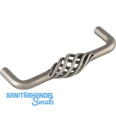 Griff Cage LA 96 mm, Breite 104 mm, Stahl altzinn antik