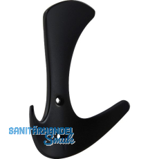 Mantelhaken Tegua Breite 74 mm, H�he 104 mm, Zinkdruckguss schwarz matt