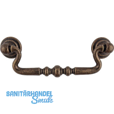 H�ngegriff Flores LA 96 mm, Breite 118 mm, ZN altmessing br�niert