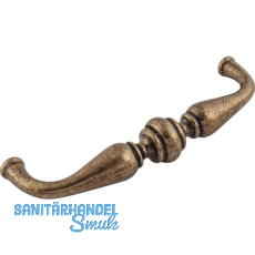 Griff Flores LA 96 mm, Breite 105 mm, ZN altmessing brüniert Griff Flores LA 96 mm, Breite 105 mm, ZN altmessing brüniert