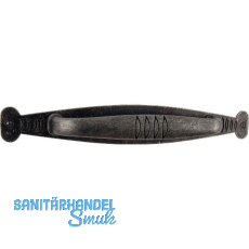 Griff mit Platte Samos LA 96 mm, Breite 153,5 mm, ZN/Stahl eisenf�rbig br�niert