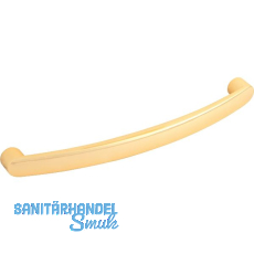 Möbelgriff Santiago LA 128 mm, Breite 137 mm, Zinkdruckguss vergoldet poliert Möbelgriff Santiago LA 128 mm, Breite 137 mm, Zinkdruckguss vergoldet poliert