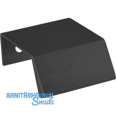 Griffleiste Bench LA 20, L�nge 40 mm, Aluminium schwarz matt geb�rstet