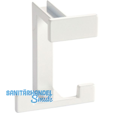 Huthaken Doradus Breite 70 mm, H�he 92 mm, ZN wei� gl�nzend