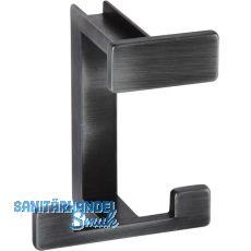 Huthaken Doradus Breite 70 mm, Höhe 92 mm, ZN eisenfärbig gebürstet matt Huthaken Doradus Breite 70 mm, Höhe 92 mm, ZN eisenfärbig gebürstet matt