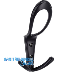 Huthaken Deneb Breite 76 mm, H�he 160 mm, ZN schwarz matt