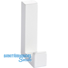 Mantelhaken Doradus 2 Breite 15 mm, H�he 61 mm, ZN wei� gl�nzend