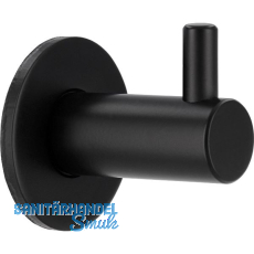 Mantelhaken Naos Breite 28 mm, Tiefe 30 mm, Zinkdruckguss schwarz matt