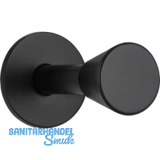 Mantelhaken Nape zu Akustikpaneel, Zinkdruckguss schwarz matt