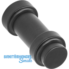 M�belknopf Pillar � 11,4, Zinkkdruckguss schwarz matt
