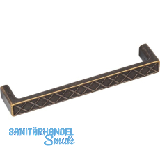 M�belgriff Wafer Breite 175,5 mm, Zinkdruckguss braun antik