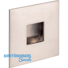 Muschelgriff Geometric quadratisch 73x73, Einlass � 45, ZN Edelstahl Effekt