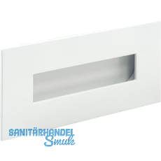 Muschelgriff Geometric rechteckig 155 x 73 mm, ZN wei� matt lackiert