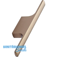 Möbelgriff Tau Breite 126 mm, Aluminium Messing gebürstet Möbelgriff Tau Breite 126 mm, Aluminium Messing gebürstet