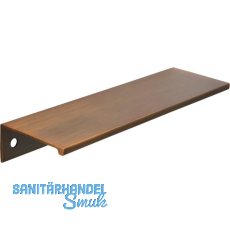 Griffleiste Crevan LA 128 mm, L�nge 145 mm, Aluminium Messing schwarz geb�rstet