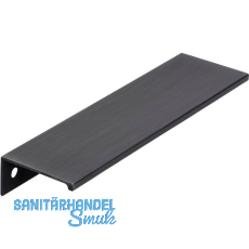 Griffleiste Crevan LA 128 mm, Länge 145 mm, Aluminium eisenfärbig gebürstet matt Griffleiste Crevan LA 128 mm, Länge 145 mm, Aluminium eisenfärbig gebürstet matt