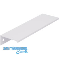 Griffleiste Crevan LA 128 mm, Länge 145 mm, Aluminium weiß glänzend Griffleiste Crevan LA 128 mm, Länge 145 mm, Aluminium weiß glänzend