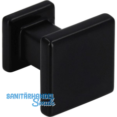 M�belknopf Baios 20 x 20 mm, Zinkdruckguss schwarz matt