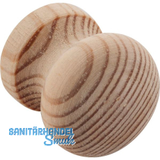 Knopf Hemera � 25 mm, Tiefe 26 mm, Kiefer roh