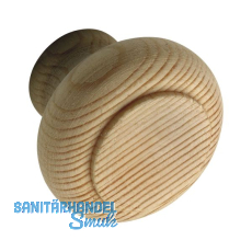 Knopf Hylas � 32 mm, Tiefe 25 mm, Fichte roh