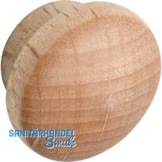 Holzabdeckkappe � 14 mm, Zapfen � 10 mm, Zapfenl�nge 4 mm, Buche roh