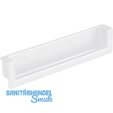 Muschelgriff Syrakus B 138, Einlassma� 134 x 26,2, Zinkdruckguss wei� matt