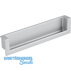 Muschelgriff Syrakus B 138, Einlassma� 134 x 26,2, Zinkdruckguss alufarbig