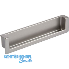 Muschelgriff Syrakus B 138, Einlassma� 134 x 26,2,Zinkdruckguss Edelstahl Effekt