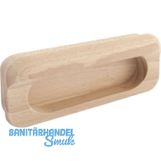 Muschelgriff Horkos Breite 107 mm, Höhe 50 mm, Buche gedämpft roh Muschelgriff Horkos Breite 107 mm, Höhe 50 mm, Buche gedämpft roh