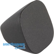 Knopf Maron ø 22 mm, Tiefe 18 mm, Zinkdruckguss schwarz matt Knopf Maron ø 22 mm, Tiefe 18 mm, Zinkdruckguss schwarz matt