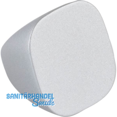 Knopf Maron � 22 mm, Tiefe 18 mm, Zinkdruckguss alufarbig