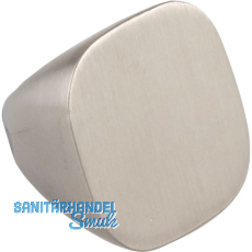 Knopf Maron � 22 mm, Tiefe 18 mm, Zinkdruckguss Edelstahl Effekt