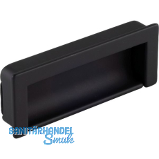 Muschelgriff Nera Breite 108 mm, H�he 41,7 mm, Zinkdruckguss schwarz matt