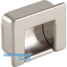 Muschelgriff Nera Breite 44 mm, H�he 35 mm, Zinkdruckguss Edelstahl Effekt