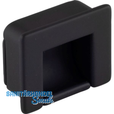 Muschelgriff Nera Breite 44 mm, H�he 35 mm, Zinkdruckguss schwarz matt