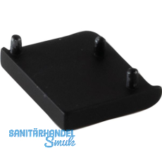 Endkappe Mede links zu Griffstange, Zinkdruckguss schwarz matt