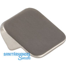 Knopf Maches Breite 25 mm, Tiefe 17 mm, Zinkdruckguss Edelstahl Effekt Knopf Maches Breite 25 mm, Tiefe 17 mm, Zinkdruckguss Edelstahl Effekt