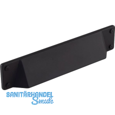 Muschelgriff Manto, LA 128 mm, Breite 175 mm, Zinkdruckguss schwarz matt
