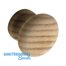 Knopf Hemera ø 30 mm, Tiefe 28 mm, Kiefer roh Knopf Hemera ø 30 mm, Tiefe 28 mm, Kiefer roh