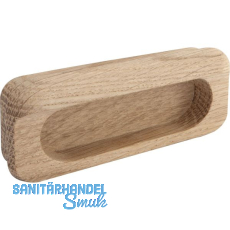 Muschelgriff Horkos Breite 107 mm, Höhe 50 mm, Eiche roh Muschelgriff Horkos Breite 107 mm, Höhe 50 mm, Eiche roh