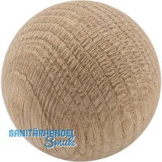 Holz-Kugel � 50 mm, Eiche roh
