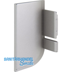 Endkappe Aktor L-Profil links, Kunststoff silberfarbig