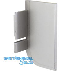 Endkappe Aktor L-Profil rechts, Kunststoff silberfarbig