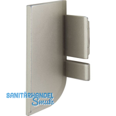 Endkappe Aktor L-Profil links, Kunststoff edelstahlfarbig