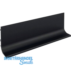 Griffmulde Aktor L-Profil horizontal, L�nge 6000 mm, Aluminium schwarz matt