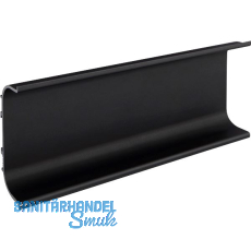 Griffmulde Aktor C-Profil horizontal, L�nge 5000 mm, Aluminium schwarz matt