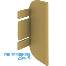 Endkappe Aktor C-Profil, Kunststoff gold matt